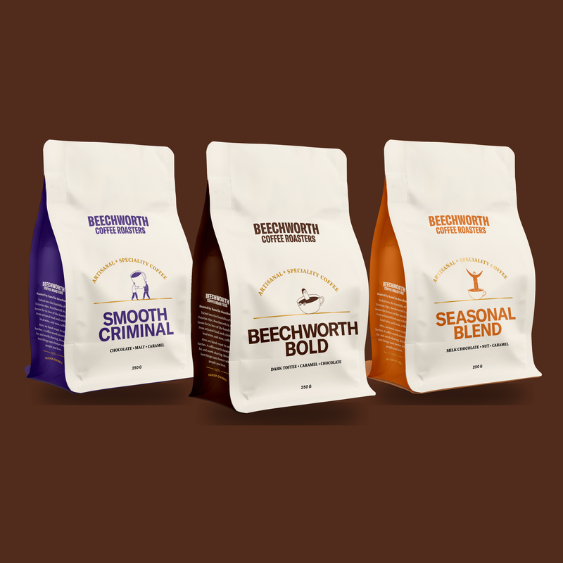 Blend Trio: Smooth Criminal, Beechworth Bold and Seasonal Blend 250g bags